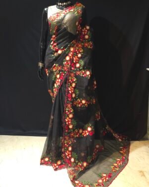 Reshom Kota With Flower Embrodery