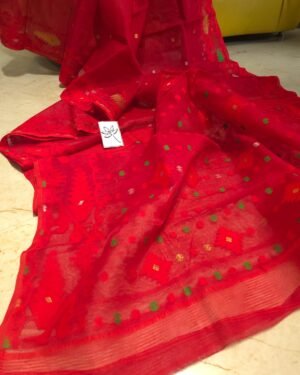 Premium Bardhaman Jamdani Saree