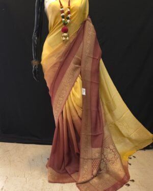 Tye & Dye Dola Silk Saree
