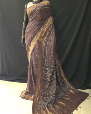 Dola With Ajrakh Print