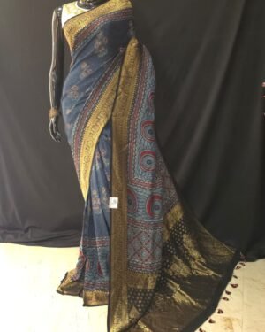 Dola With Ajrakh Print