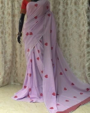 Handloom Mark Organic Love Cotton Saree