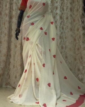 Handloom Mark Organic Love Cotton Saree