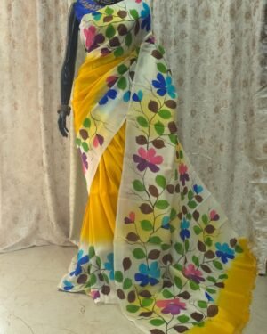 Hand Painted Pure Silk Saree