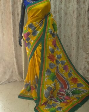 Hand Painted Pure Silk Saree