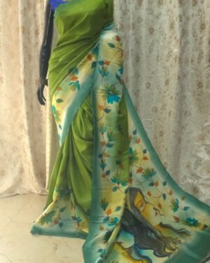 Hand Painted Pure Silk Saree