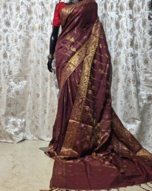 Semi Tussar Benarasi Saree