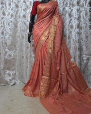 Semi Tussar Benarasi Saree