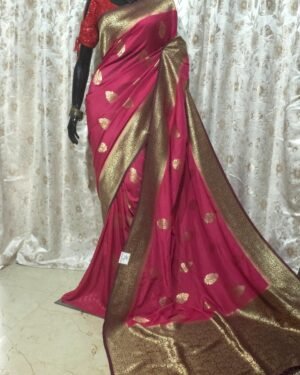 Crape Khaddi Georgette Saree