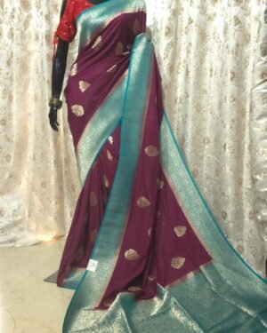 Crape Khaddi Georgette Saree