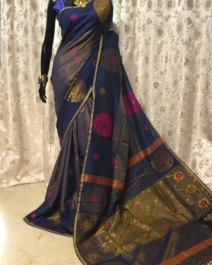 Handloom Marked Pure Tissue Organic Cotton Saree