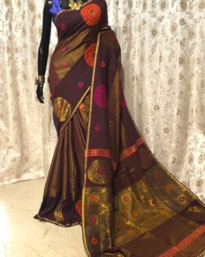 Handloom Marked Pure Tissue Organic Cotton Saree