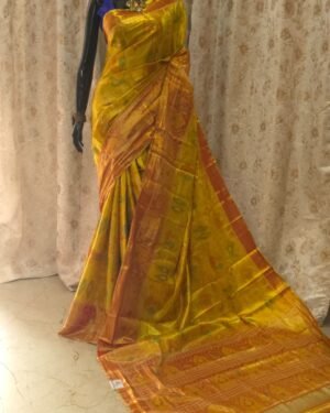 Tissue Ikkat Saree