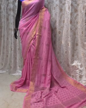 Handloom Mark Organic Linen Saree