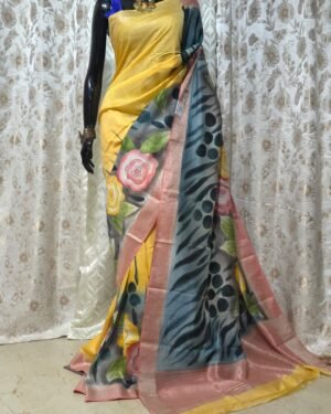 Tussar Chanderi Saree