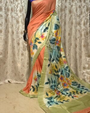 Tussar Chanderi Saree