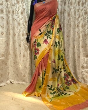 Tussar Chanderi Saree