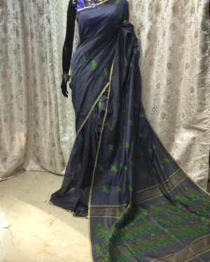 Parrot Cotton Saree