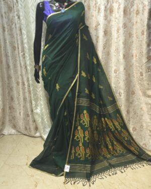 Parrot Cotton Saree