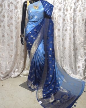 Tie and Dye Dola Benarasi Saree