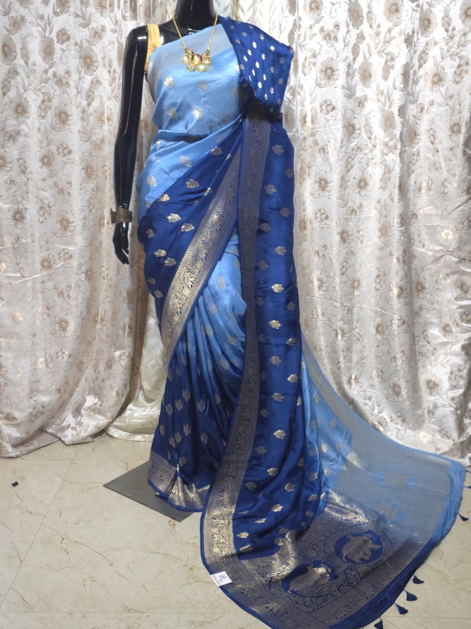 Tie and Dye Dola Benarasi Saree