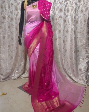Tie and Dye Dola Benarasi Saree