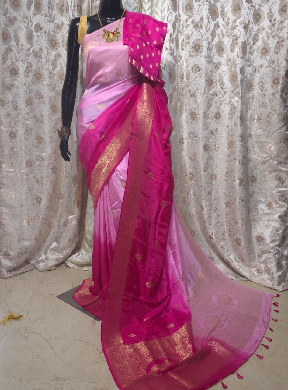 Tie and Dye Dola Benarasi Saree