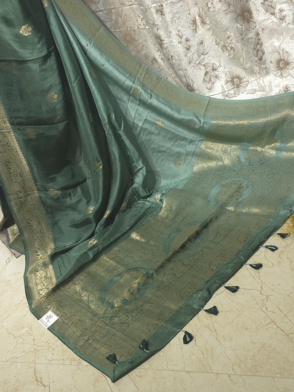 Tie and Dye Dola Benarasi Saree - Image 2