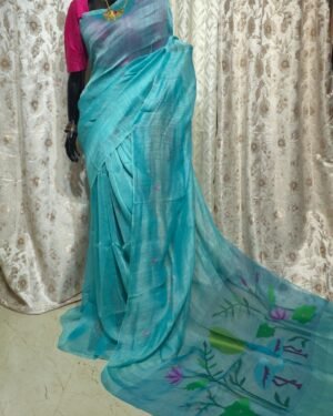 Silk Linen Saree
