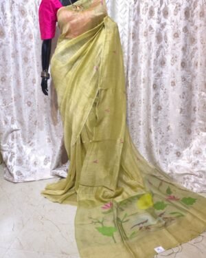 Silk Linen Saree
