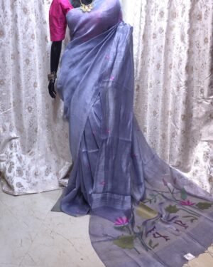 Silk Linen Saree