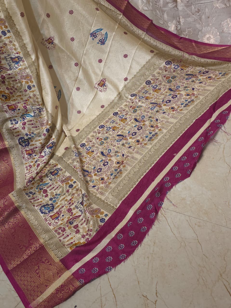 Kitkat Silk Saree - Image 3