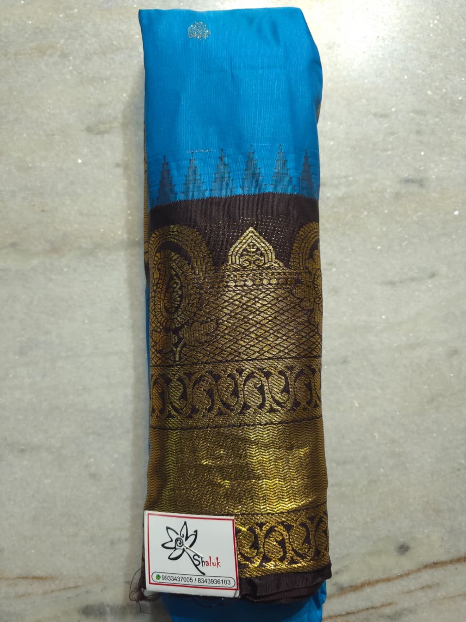 Semi Silk Gadwal Saree - Image 2
