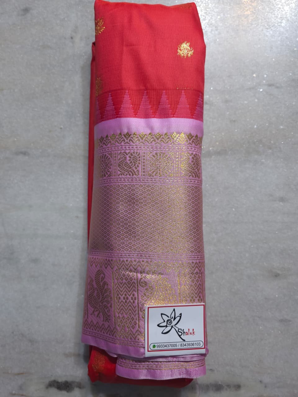 Semi Silk Gadwal Saree - Image 3