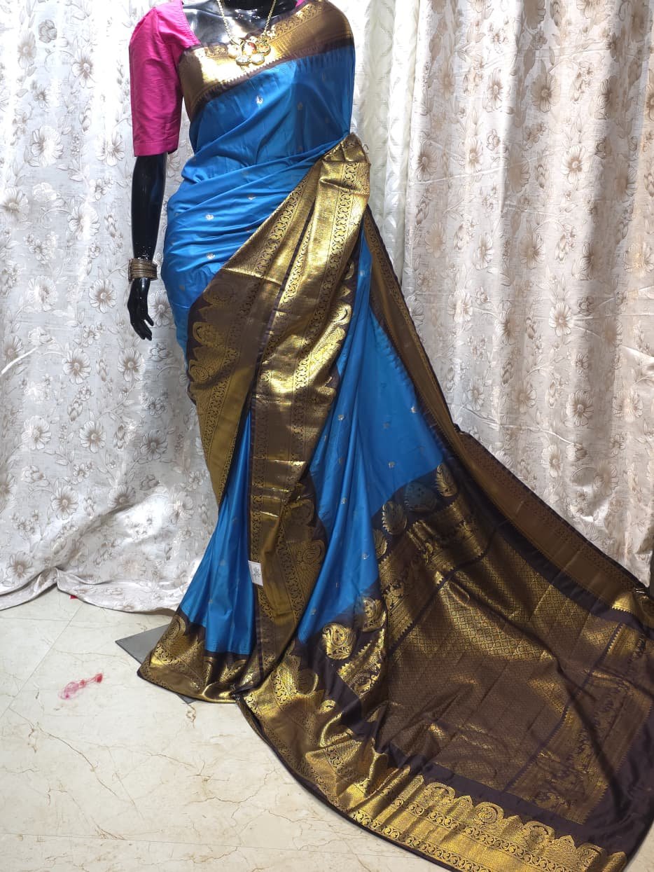 Semi Silk Gadwal Saree