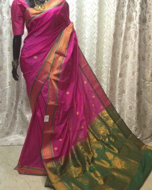 Semi Silk Paithani Saree