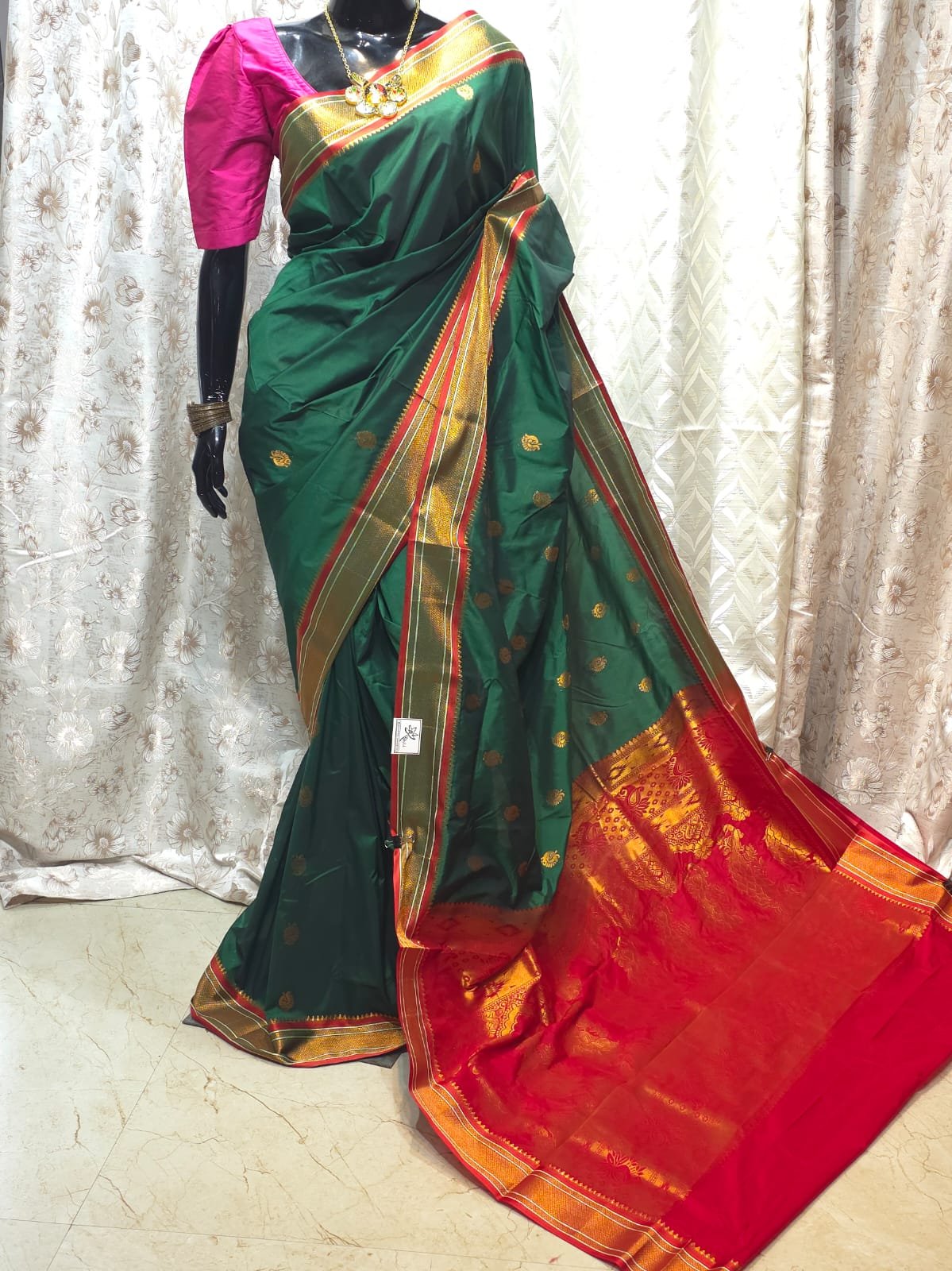 Semi Silk Paithani Saree