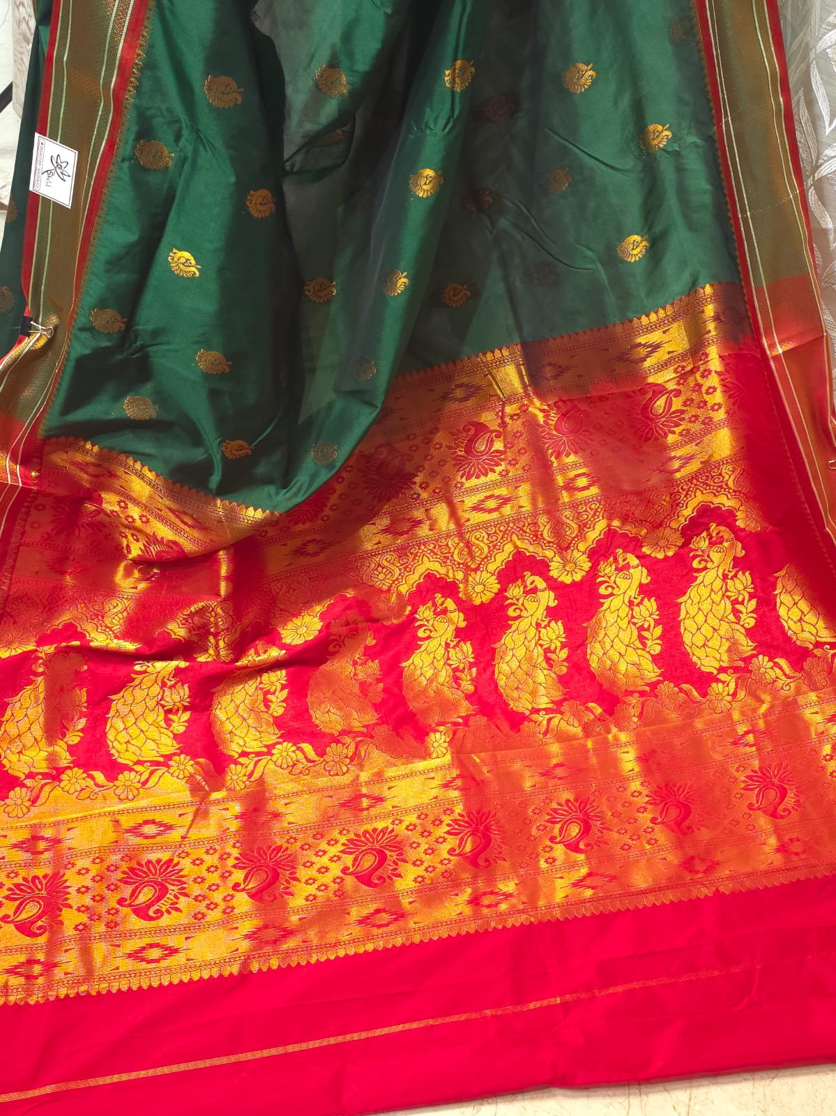 Semi Silk Paithani Saree - Image 2