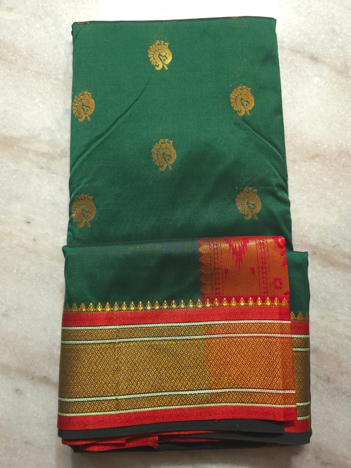 Semi Silk Paithani Saree - Image 3