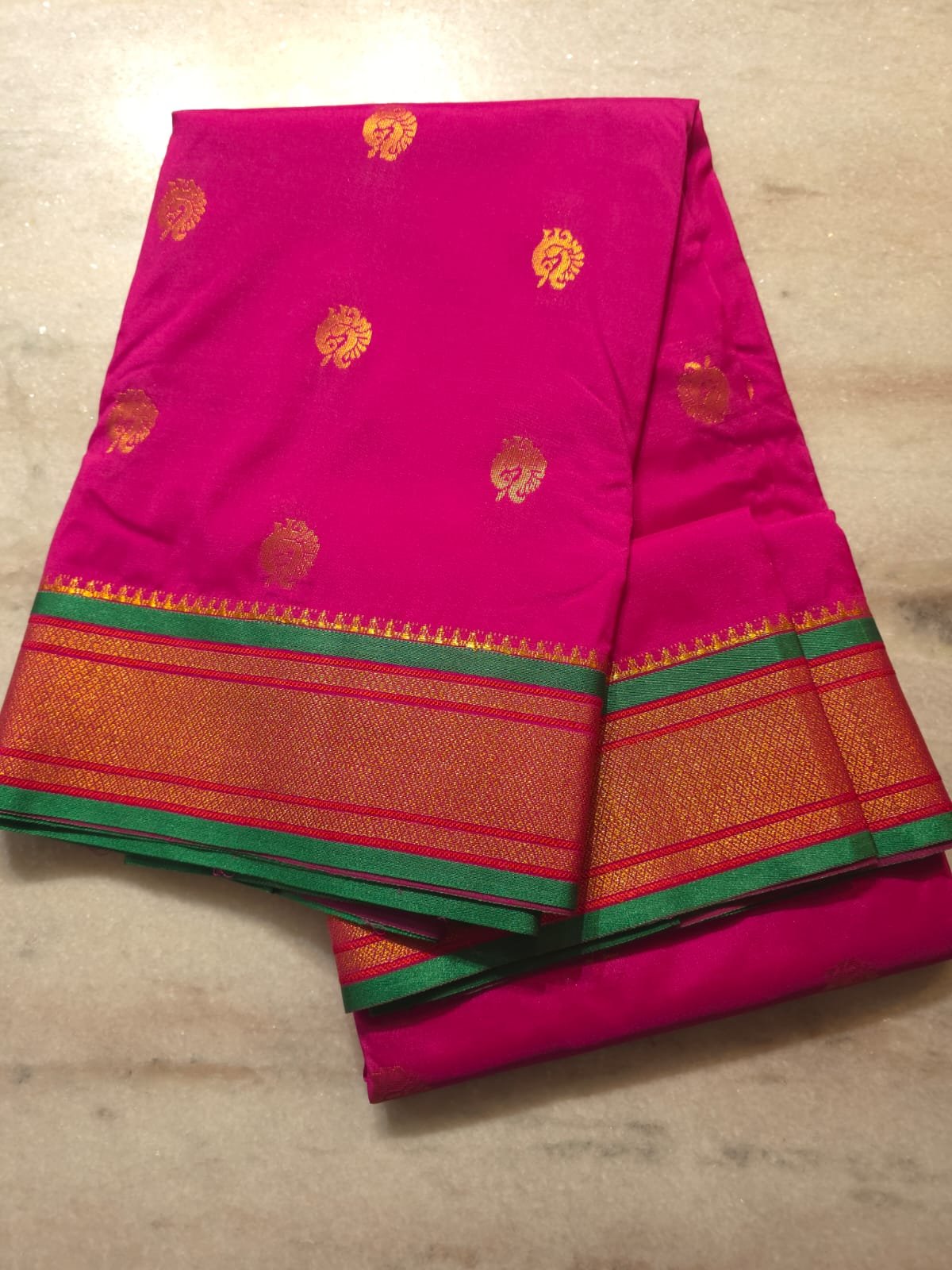 Semi Silk Paithani Saree - Image 3