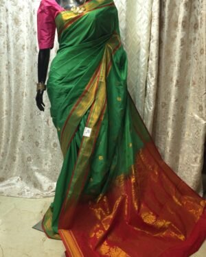 Semi Silk Paithani Saree