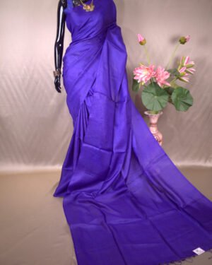 Plain Body Tussar Saree