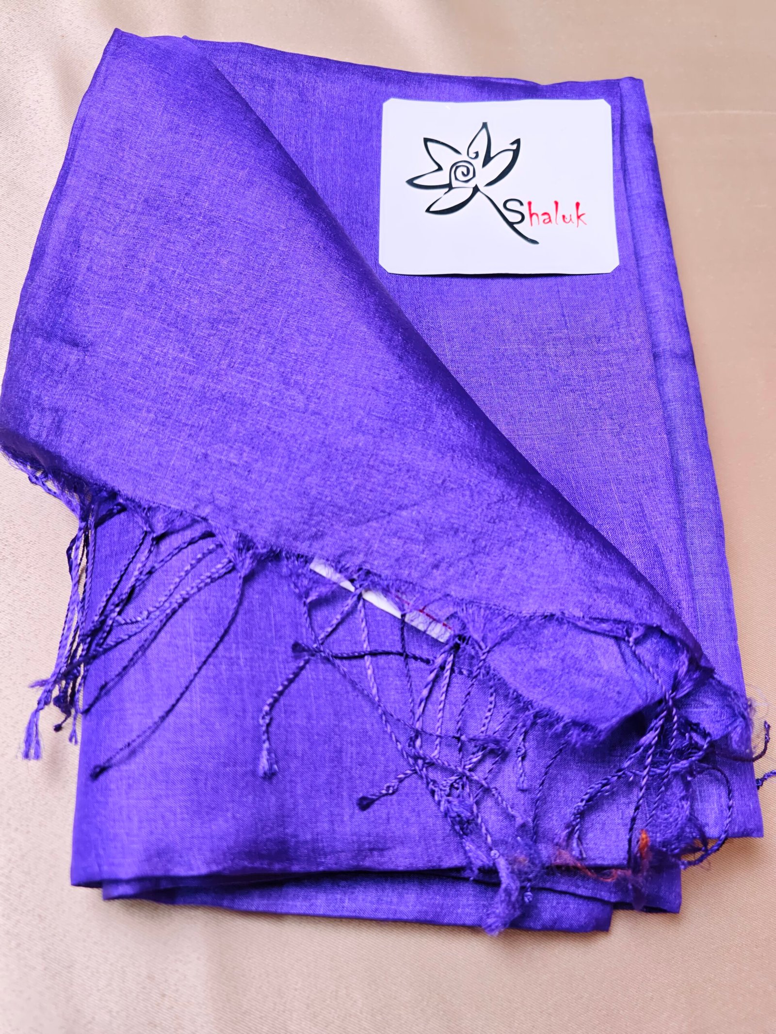Plain Body Tussar Saree - Image 5