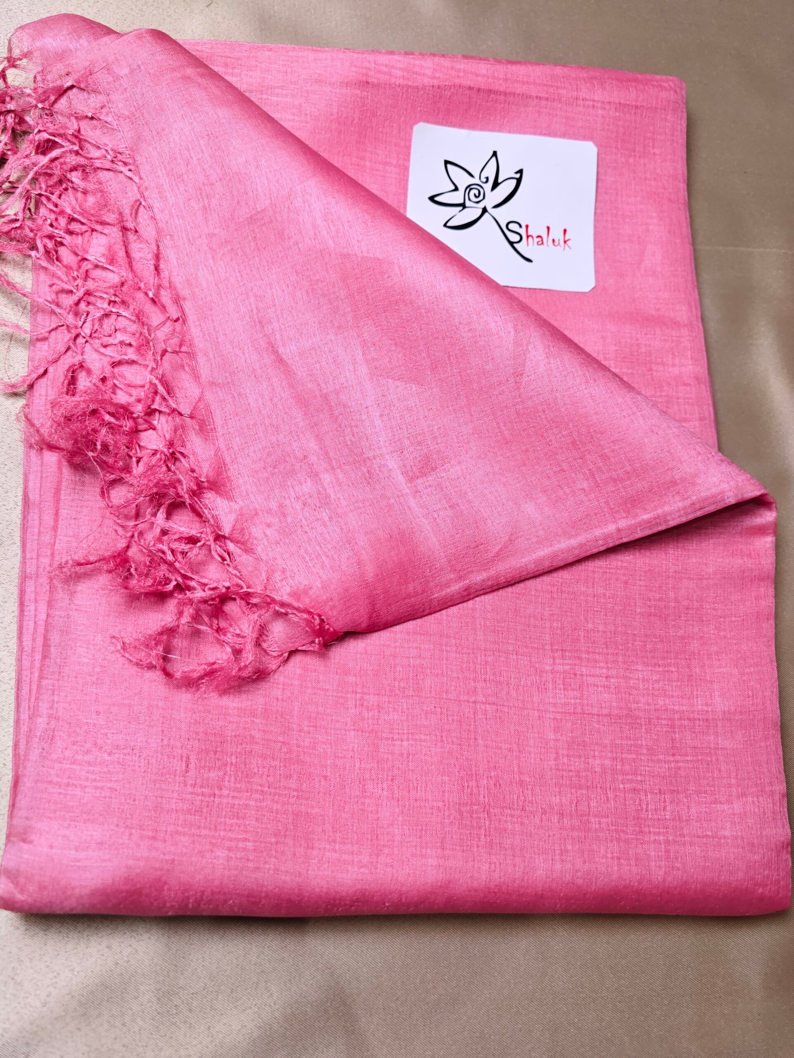 Plain Body Tussar Saree - Image 5