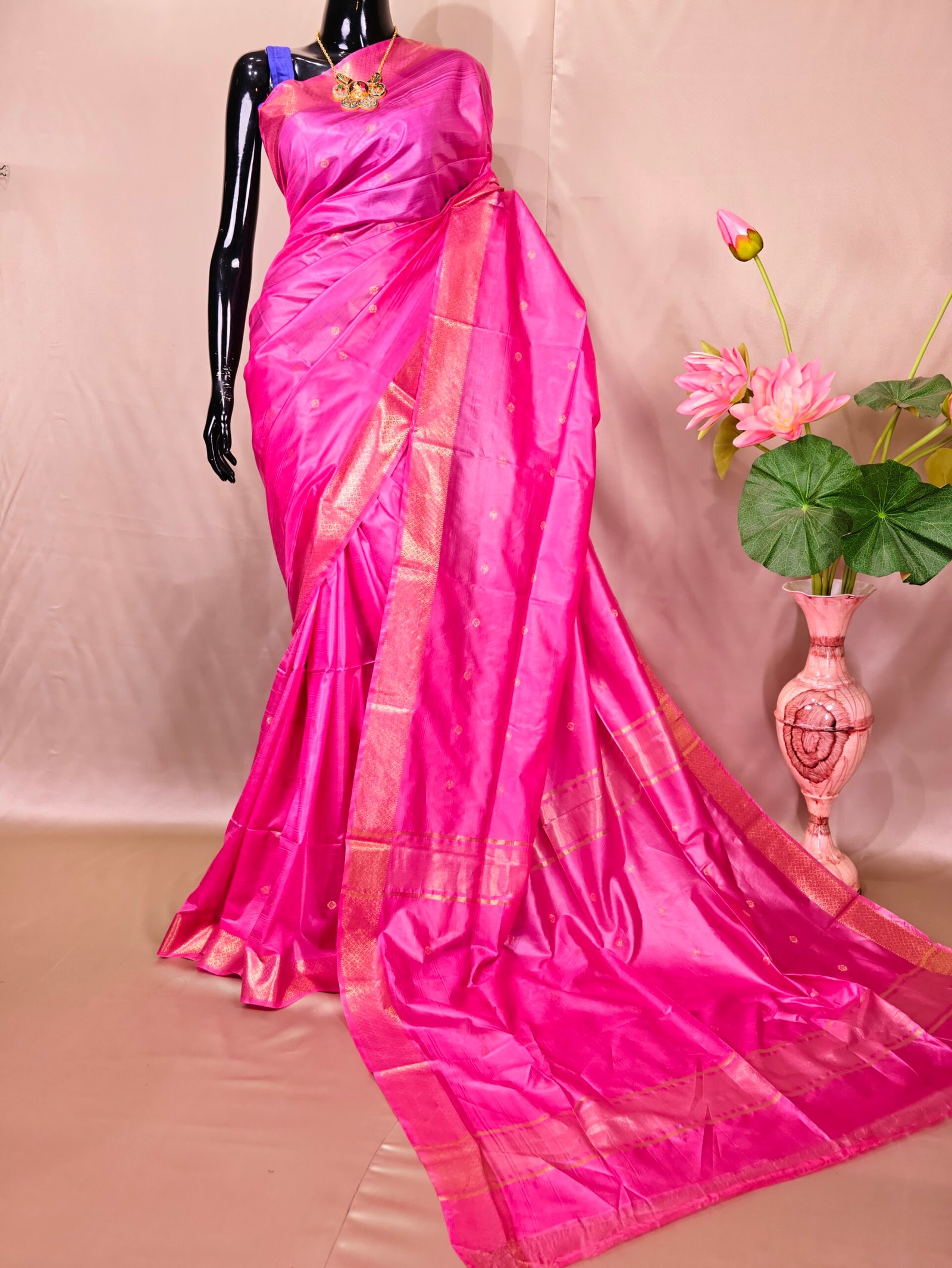 Semi Chanderi Katan