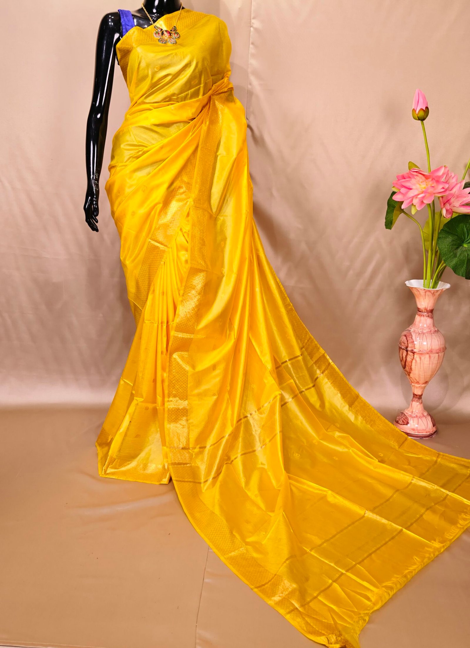 Semi Chanderi Katan