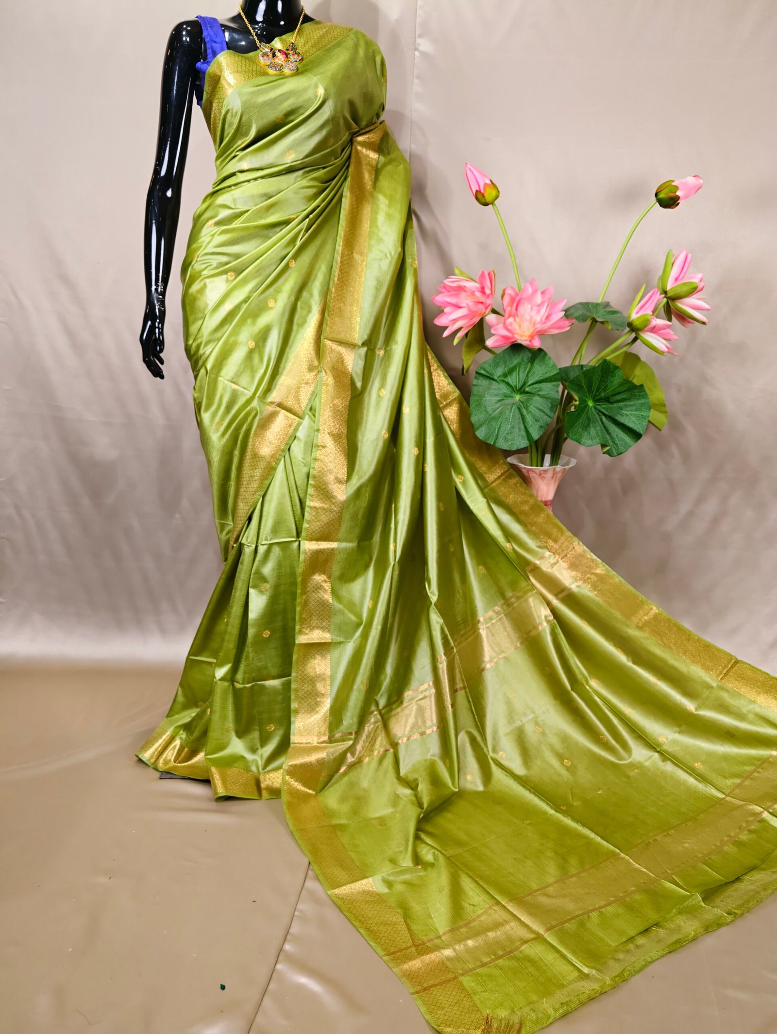 Semi Chanderi Katan