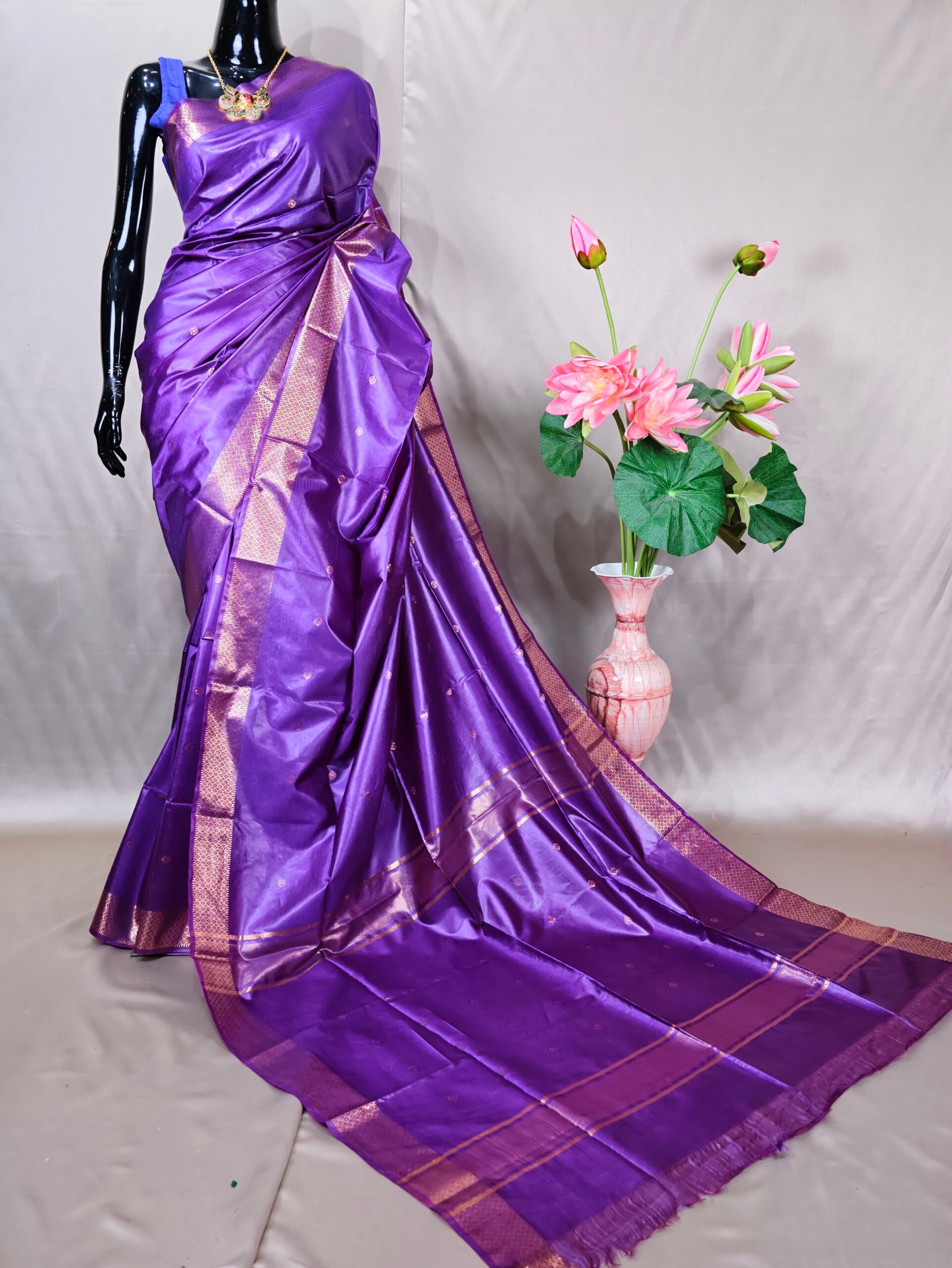 Semi Chanderi Katan
