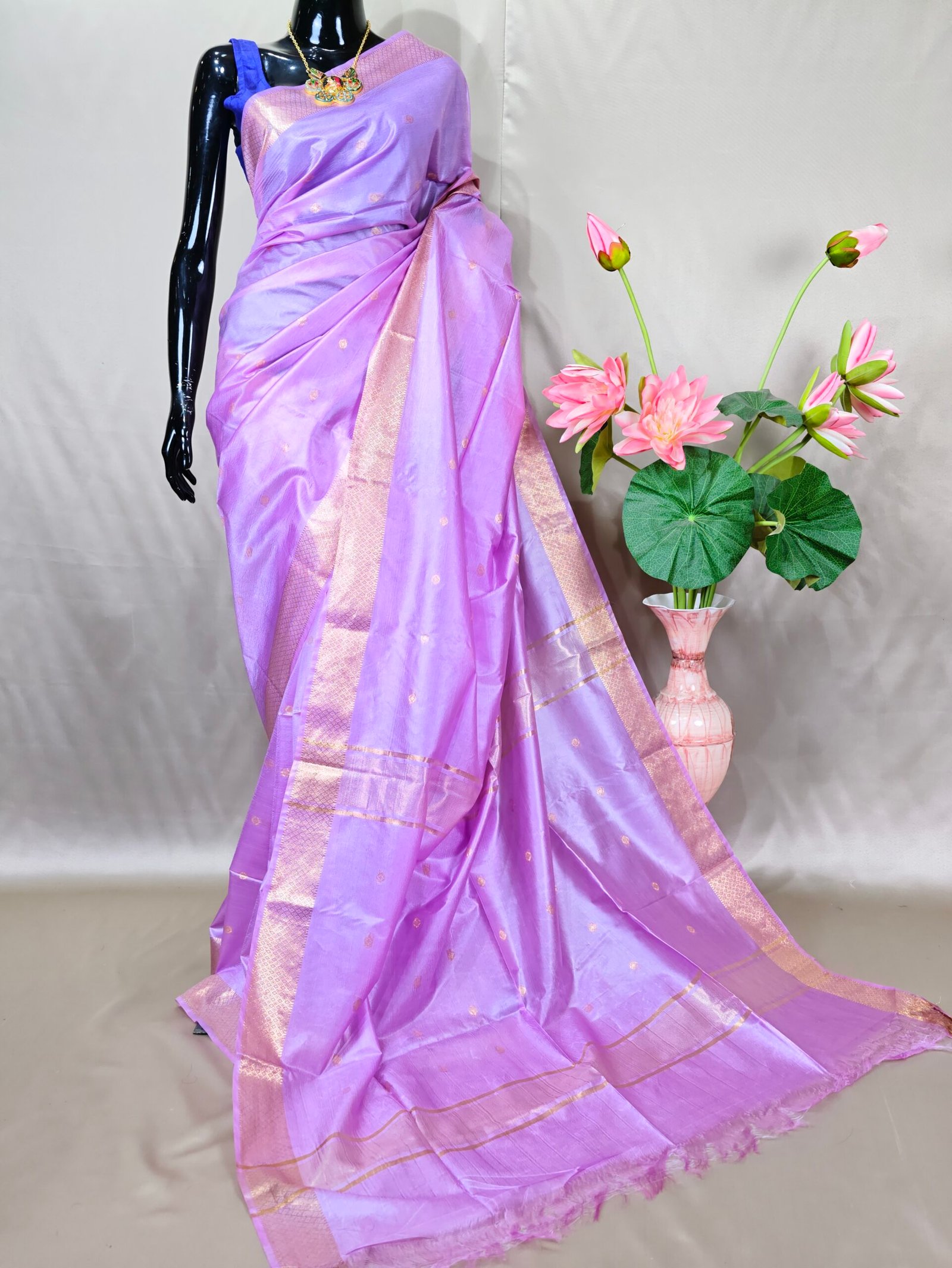 Semi Chanderi Katan