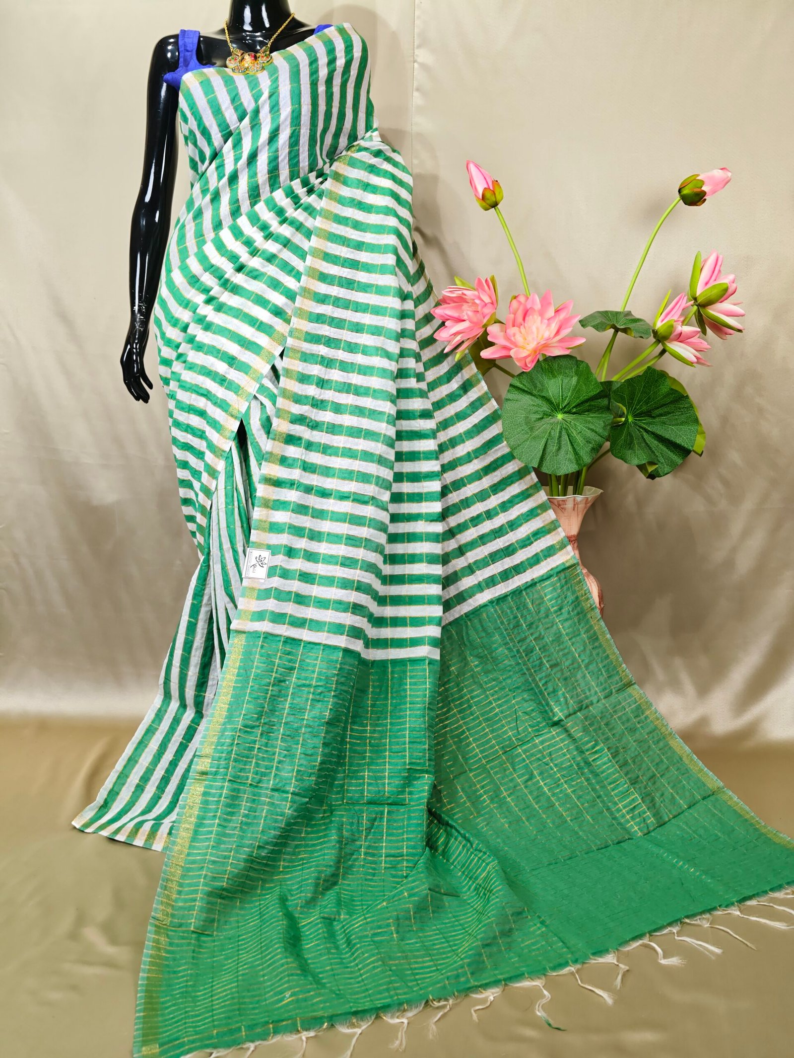 Semi Chanderi Cotton